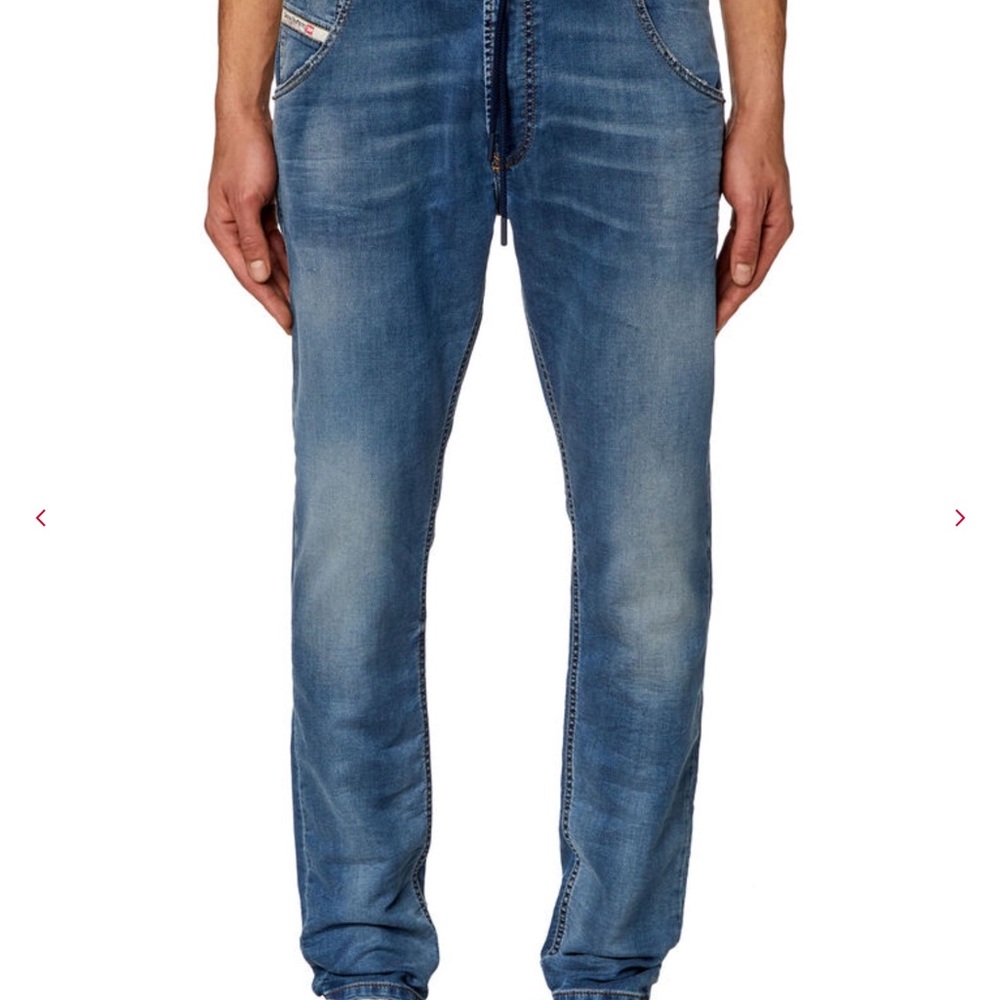 Diesel krooley ne mens sweat jogger medium wash jeans size 28